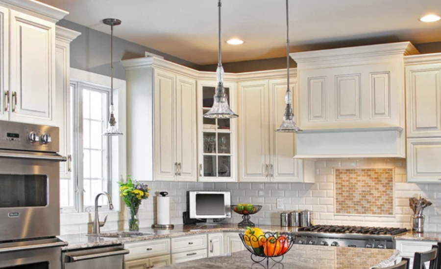 soffit above kitchen cabinets crown